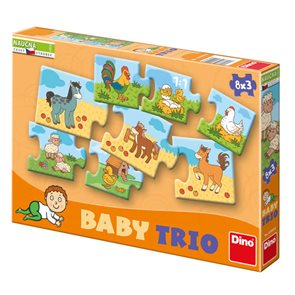 Puzzle Baby trio 8×3 rodina