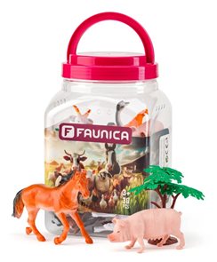  Faunika - Zv&#237;ř&#225;tka figurky sada v MEGA tubě - Farma