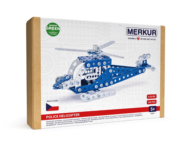 Levně Merkur 054 - policejní vrtulník, 142 dílů