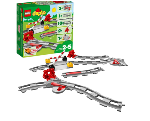 Levně LEGO DUPLO® 10872 Doplňky k vláčku - most a koleje