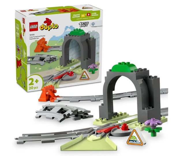 LEGO DUPLO® 10425 Železniční tunel a koleje – rozšiřující sada