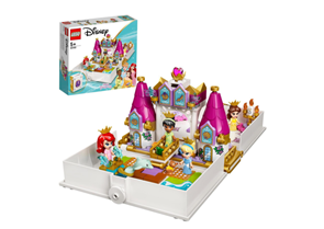 LEGO® Disney Princess™ 43139 Ariel, Kráska, Popelka a Tiana a jejich pohádková kniha dobrodružství