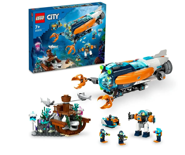 Levně LEGO® City 60379 Hlubinná průzkumná ponorka