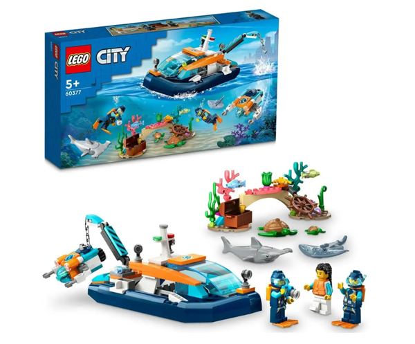 Levně LEGO® City 60377 Průzkumná ponorka potápěčů