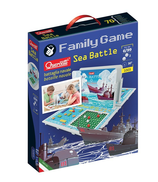 Levně Quercetti Family Game Sea Battle – strategická hra Lodě (námořní bitva)