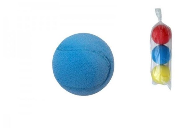 Levně Soft míč na softtenis pěnový průměr 7cm 3ks