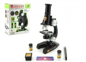 Mikroskop s doplňky, 21cm na baterie