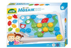 Mozaika pro nejmenš&#237;, klobouček 3,2cm hladk&#253; - 36ks + 7&#215;předloha