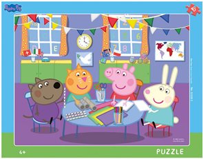 Puzzle - Prasátko Peppa ve školce deskové 40 dílků
