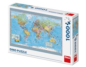 Puzzle - Politická mapa světa 1000 dílků