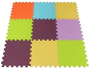 Pěnové puzzle struktura SX (30x30), 6 barev