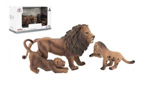 Zvířátka safari ZOO 13cm sada lvů, 2 druhy