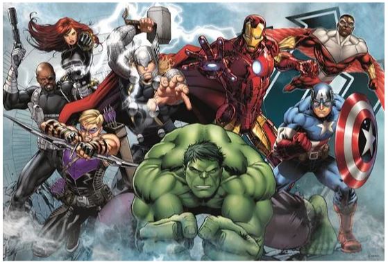 Levně Puzzle The Avengers 100 dílků 41x 27,5 cm