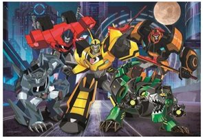 Puzzle Tým Autobotů - Transformers Robots in Disguise 100 dílků, 41 x 27,5 cm
