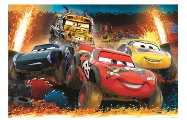 Levně Puzzle Disney Cars 3/ Extrémní závod 100 dílků 41 x 27,5 cm