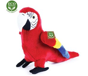 Plyšový papoušek červený Ara Arakanga 24 cm Eco-Friendly