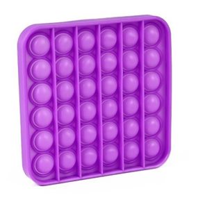 Pop it - praskání bublin - čtverec fialový