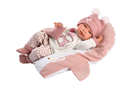 Llorens 84332 NEW BORN - realistická panenka miminko s celovinylovým tělem - 43 cm