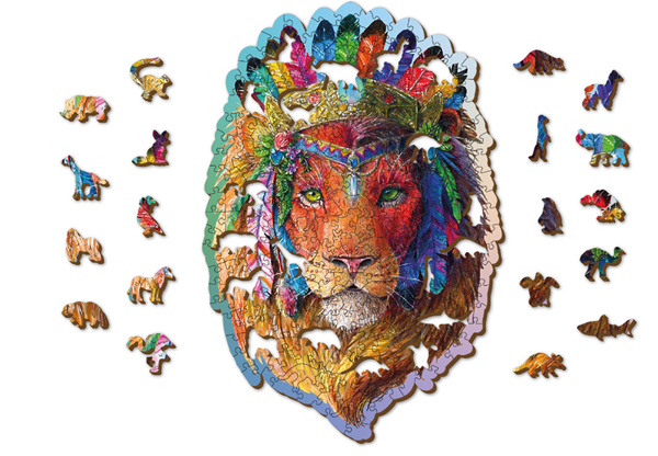 Levně Dřevěné puzzle Mystický lev, 250 dílků EKO