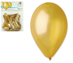 Balónky 10 ks METAL zlaté