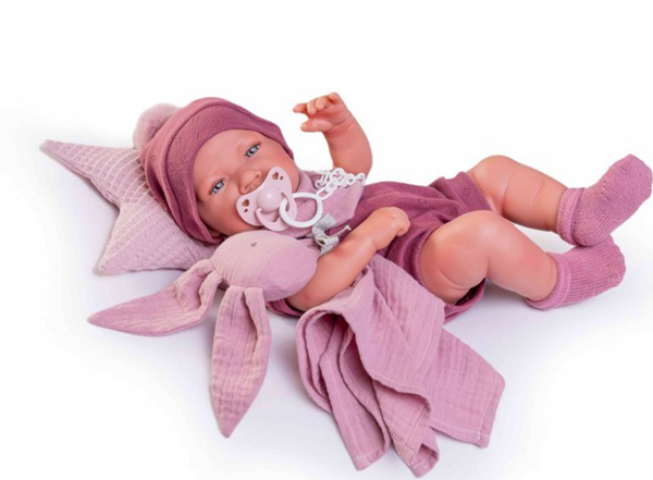 Levně Antonio Juan 50269 NACIDA - realistická panenka miminko s celovinylovým tělem - 42 cm