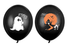 Balónky s potiskem černé Halloween 6 ks