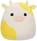 Squishmallows Žlutobílá kráva Bodie - 20 cm