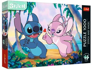 Puzzle Premium Plus Stitch a Angel - 1 000 d&#237;lků