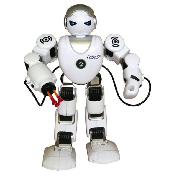 Levně Robot RC FOBOS interaktivní chodící, 40cm na baterie s USB