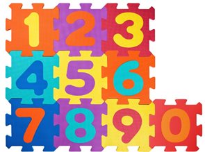 Pěnov&#233; puzzle - Č&#237;sla