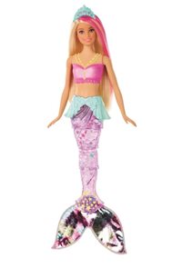 Barbie Svítící mořská panna s pohyblivým ocasem - běloška