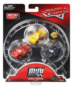 Cars 3 Mini auta 3ks, mix