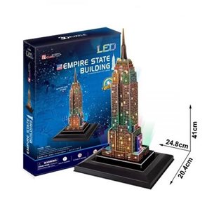 Puzzle 3D Empire State Building/LED - 38 dílků