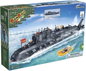 BanBao stavebnice Defence Force ponorka (502ks + 4 figurky) ToBees v krabičce