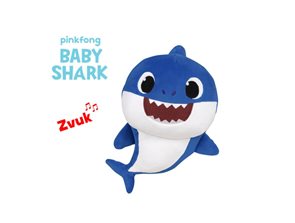 Baby Shark 27 cm plyšový na baterie se zvukem modrý 