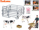 Zoolandia kráva/ býk s telátkem a doplňky, mix druhů