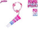 Glamour lesk na rty 12 ml malinová příchuť s příveškem