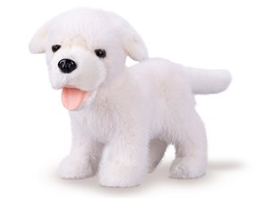 Labrador plyšov&#253; 23 cm b&#237;l&#253;