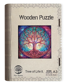 Dřevěné puzzle WOODEN strom života II. - 300 dílků