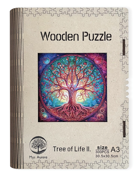 Dřevěné puzzle WOODEN strom života II. - 300 dílků, Sleva 100%