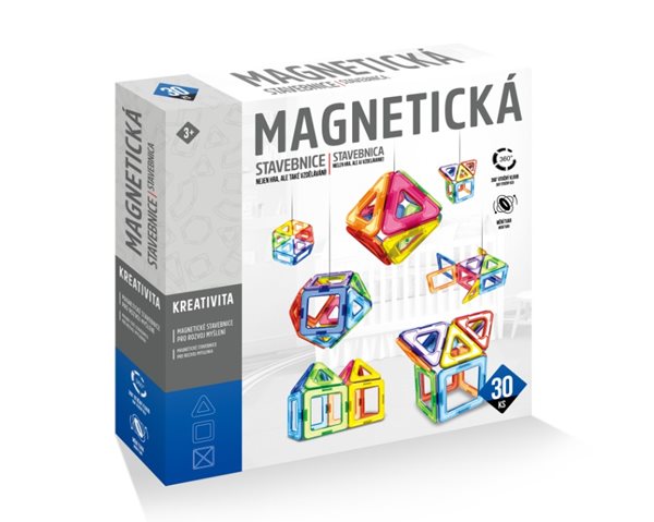 Magnetická stavebnice 30 ks