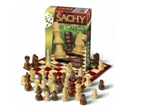Šachy cestovní dřevěné