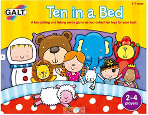 10 v posteli - zábavná hra, která naučí děti počítat
