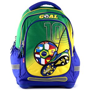 Školní batoh Target - Fotbal - modrozelený