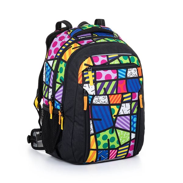 Školní batoh BRITTO s originálním šátkem ve stejném designu