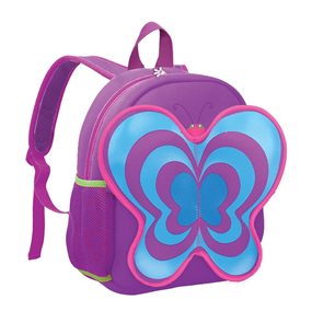 Dětský batoh neoprenový - motýl fialový
