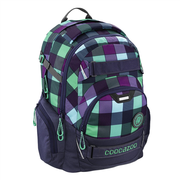 Studentský batoh Coocazoo - CarryLarry2 - Green Purple District