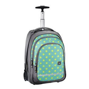 Školní batoh na kolečkách - Mint Dots