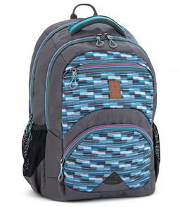 Školní batoh Ars Una AU06 - modrošedý