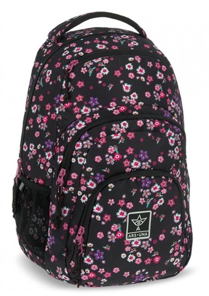 Studentský batoh Ars Una - Pearl Blossom Black AU2